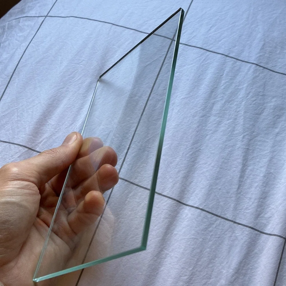 JAEGER LE COULTRE ATMOS CLOCK Side Left / Right Glass Section For Model 528-8
